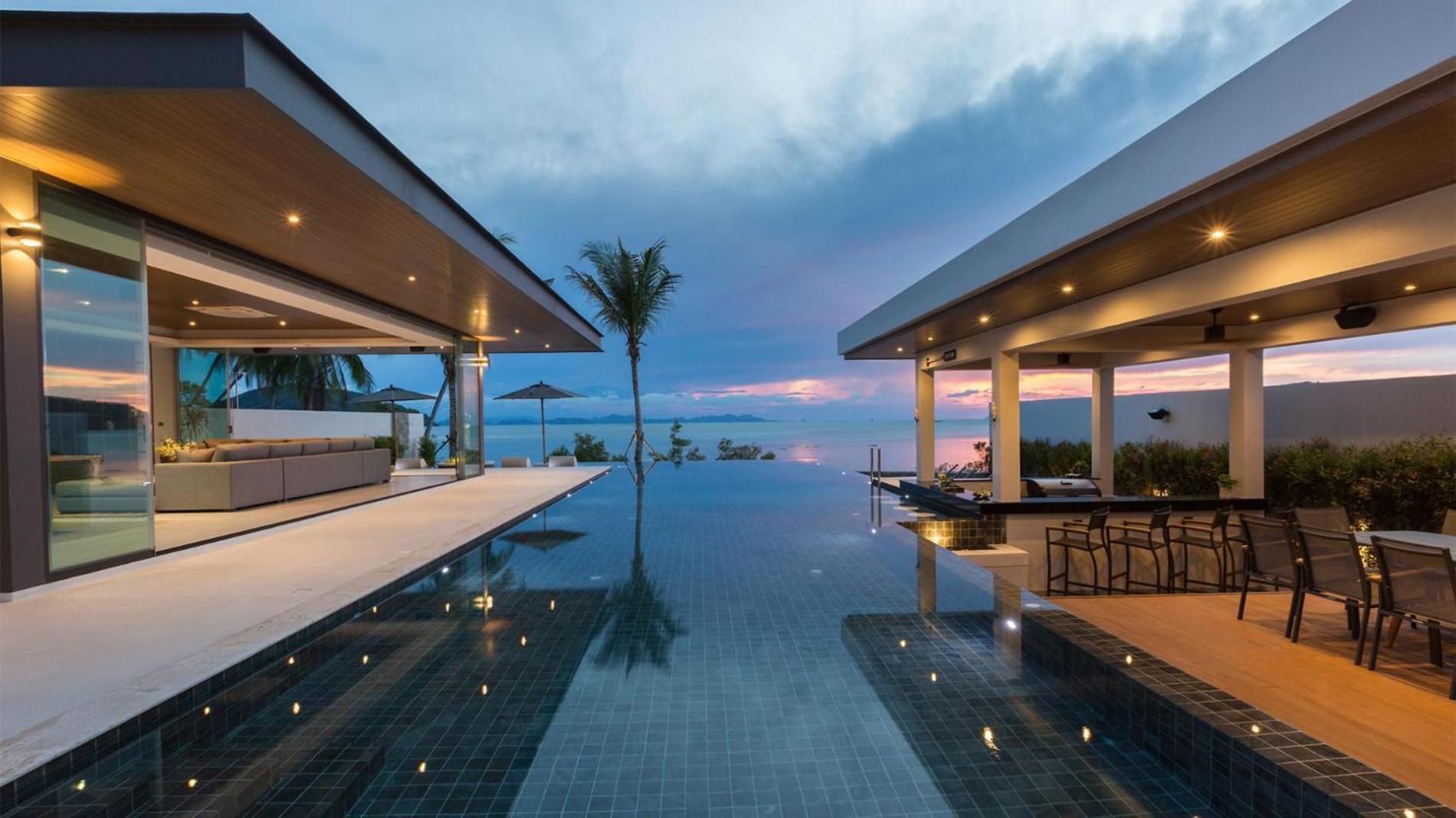 Exclusive Sea Renity A Beachfront Villa Retreat Sleeps 12 Adults And 6 Kids Laem Sor Exterior foto