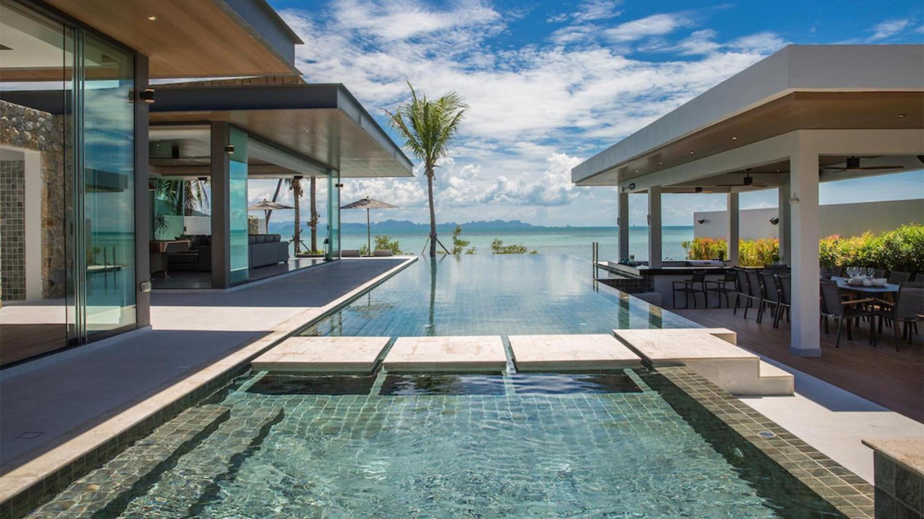 Exclusive Sea Renity A Beachfront Villa Retreat Sleeps 12 Adults And 6 Kids Laem Sor Exterior foto